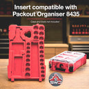 Insert Organizer Compatible for Milwaukee Packout 8435 for M12 Ratchet 2457