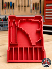 M12 Polisher Sander 2438-20 & Polishing Pad Insert Organizer for Milwaukee Packout 48-22-8435