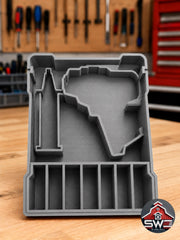 M12 Polisher Sander 2438-20 & Polishing Pad Insert Organizer for Milwaukee Packout 48-22-8435