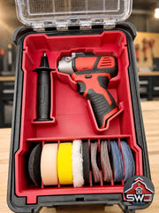M12 Polisher Sander 2438-20 & Polishing Pad Insert Organizer for Milwaukee Packout 48-22-8435