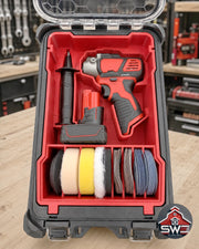M12 Polisher Sander 2438-20 & Polishing Pad Insert Organizer for Milwaukee Packout 48-22-8435