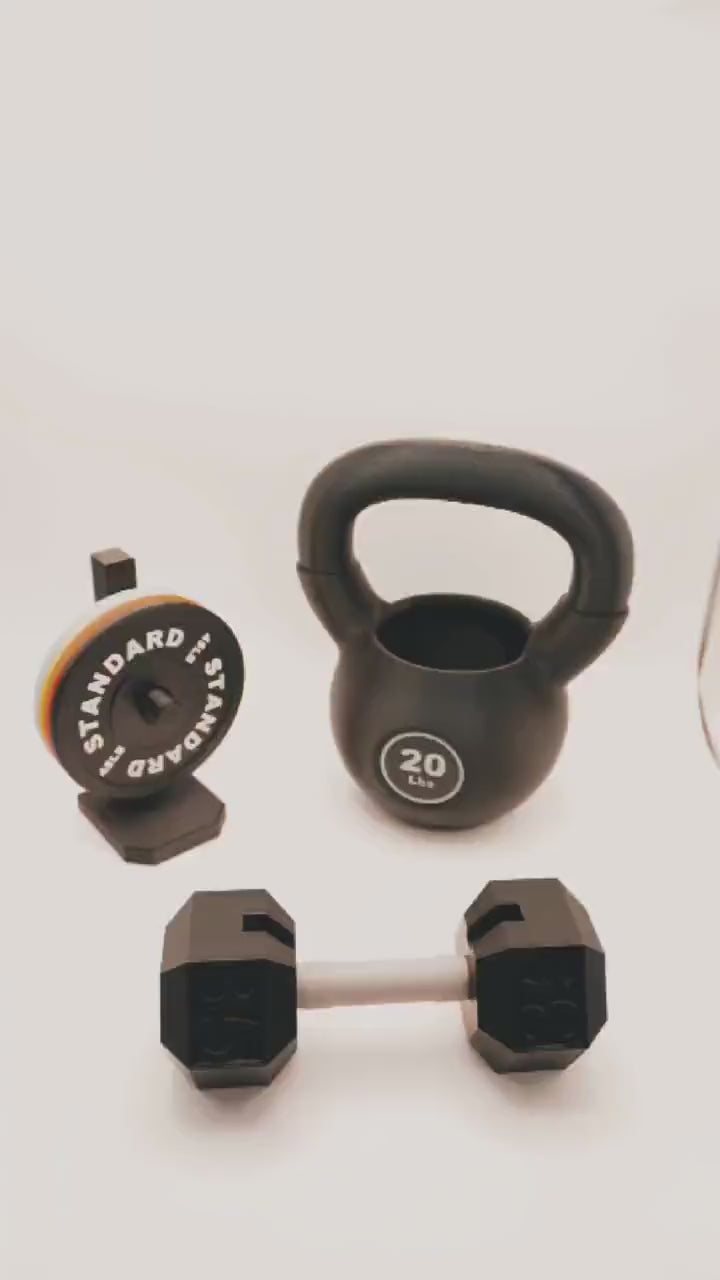 Gym Desk Organizer | Dumbbell Card Barbell Coaster Pen Holder
