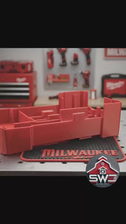 Insert Organizer Compatible with Milwaukee Packout 48-22-8435 for M12 Stubby 3/8 Impact Wrench and 43PC Socket Set
