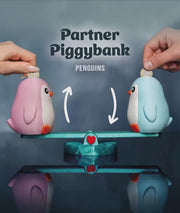 Partner Piggybank Penguins – Interactive Saving Seesaw for Two