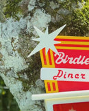 Birdies Diner Bird Feeder – Retro Birdhouse Café for Backyard & Garden Decor