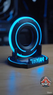 Glow Identity Disc with Display Stand – Blue