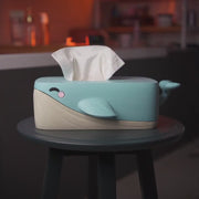 Bubbles the Whale Tissue Box Cover – Ocean Decor for Bathroom, Nursery or Office