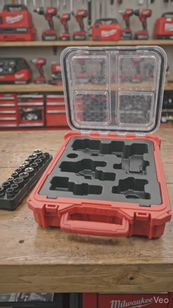 Packout Laser Insert Organizer Compatible with Milwaukee 48-22-8435 for Laser Line 3622-20 and Laser Distance Meter 48-22-9803